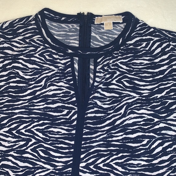 Michael Kors Navy/white zebra print Romper. - Picture 5 of 7